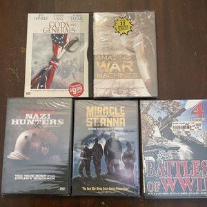8 Military Movie Lot. Hour of Military History. 4 Brand New Sealed.?